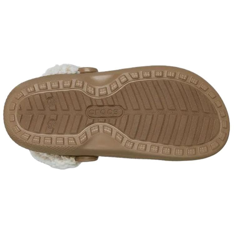 Сабо Crocs Классический плюшевый с круглым узором сандал резина унисекс коричневый - изображение 6