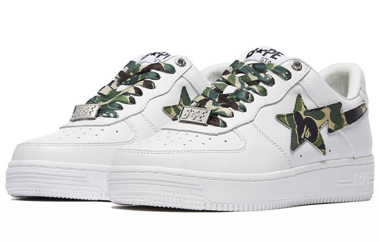 Кроссовки A BATHING APE STA Abc Camo Low White Green - изображение 2