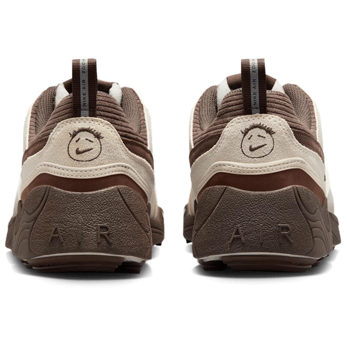 Кроссовки Nike X Travis Scott ZOOM Field JAXX Дышащий Low Топ Повседневная обувь Унисекс Бежево-синий - изображение 5