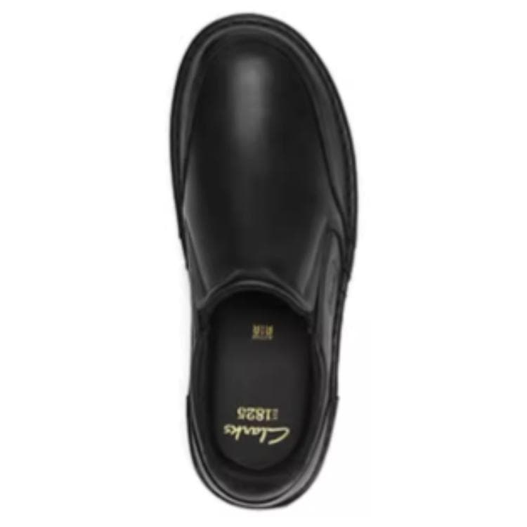 CLARKS Повседневные кожаные туфли Мужские Черные - изображение 4