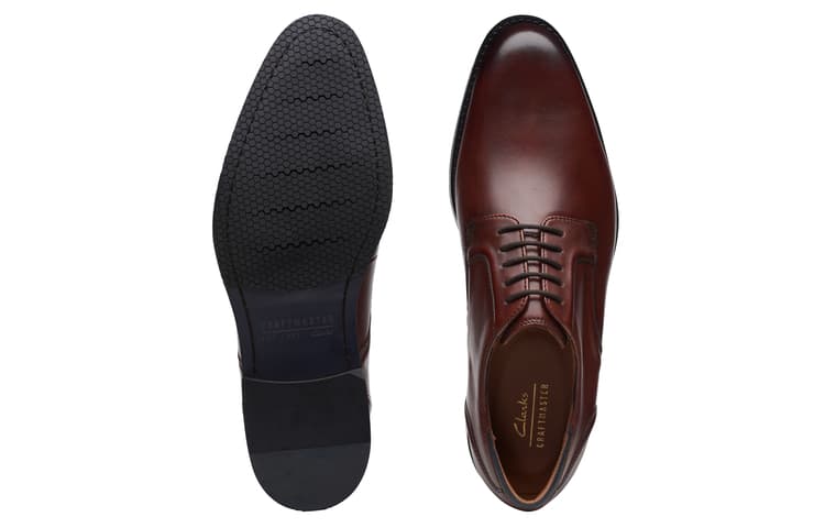 Clarks Мужские туфли из коровьей кожи коричневые - изображение 3