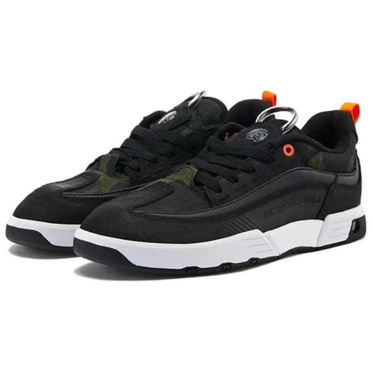 Кроссовки DCSHOES DC LEGACY SLIM Спилок коровьей кожи Круглый носок на платформе Спорт Лоу-топы Повседневная обувь для скейтборда Мужской Черный - изображение 2