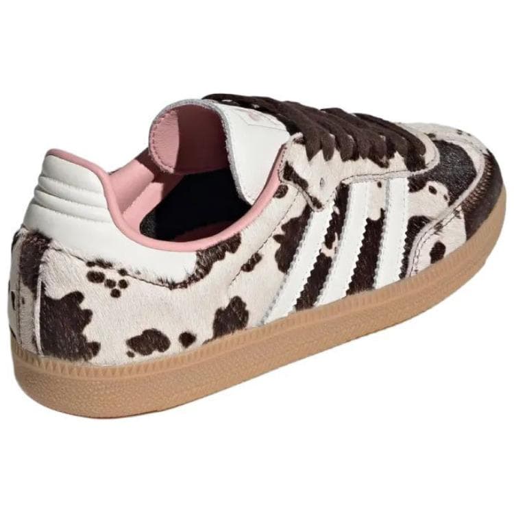 Кроссовки Adidas Originals Samba Устойчивая к истиранию Низкая Повседневная Обувь Женская Серый Белый Коричневый - изображение 4