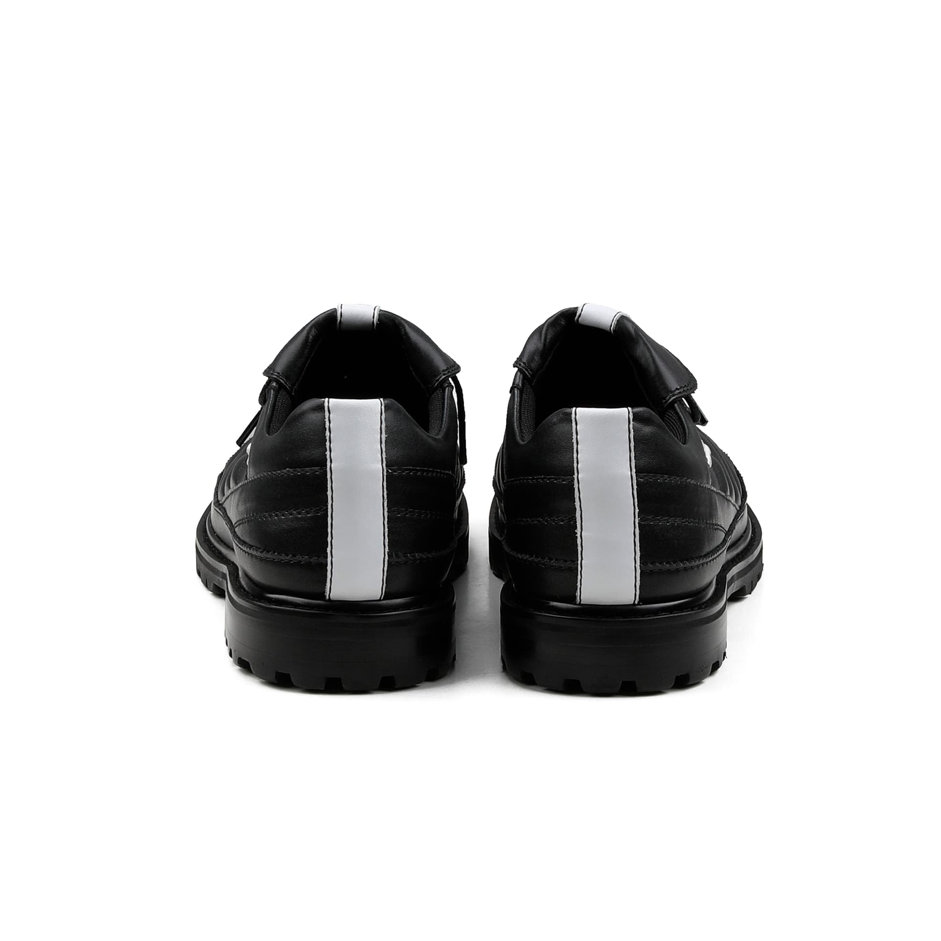 Кроссовки HANQIAORIJI Abyss Collection Спилок коровья кожа устойчивая к истиранию низкий топ повседневная обувь мужская черная - изображение 4