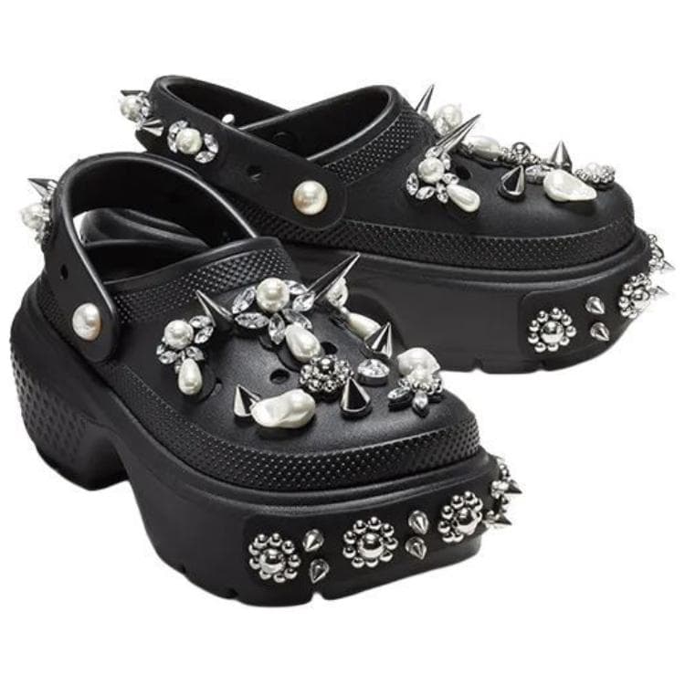 Сабо Crocs x SIMONE ROCHA Stomp Sabo Женские Черные - изображение 4