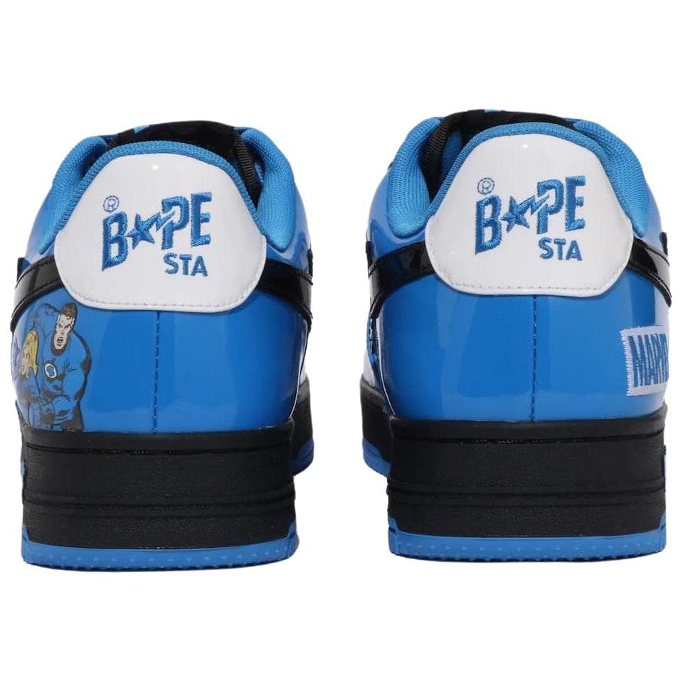 Кроссовки A BATHING APE BAPE STA Лакированная кожа Низкий топ Повседневная обувь Унисекс Синий - изображение 6