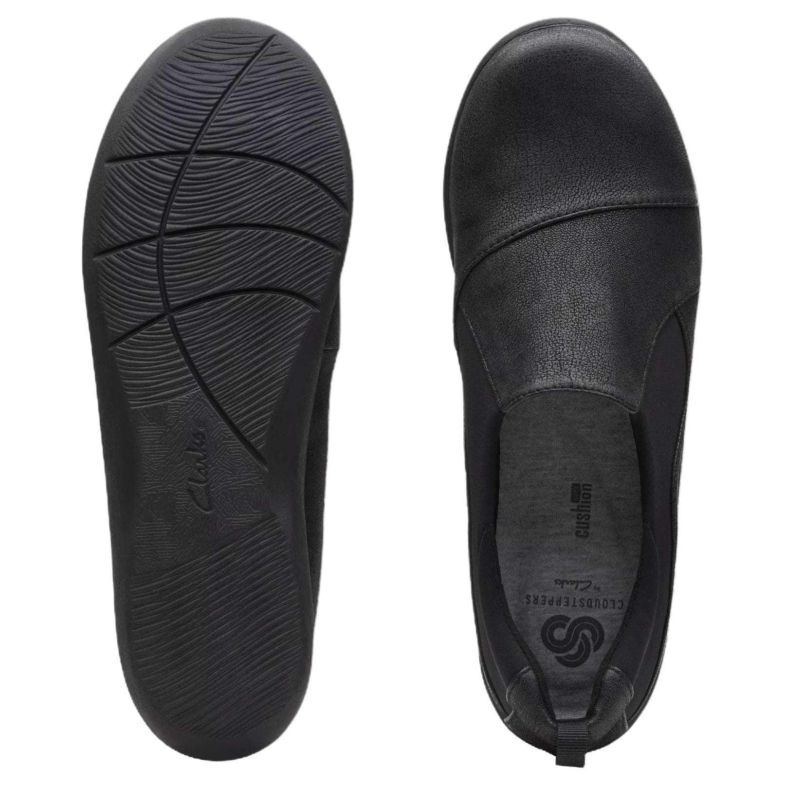 Тапочки Clarks Sillian Paz Бычья замша Повседневная обувь Женская Черная - изображение 6