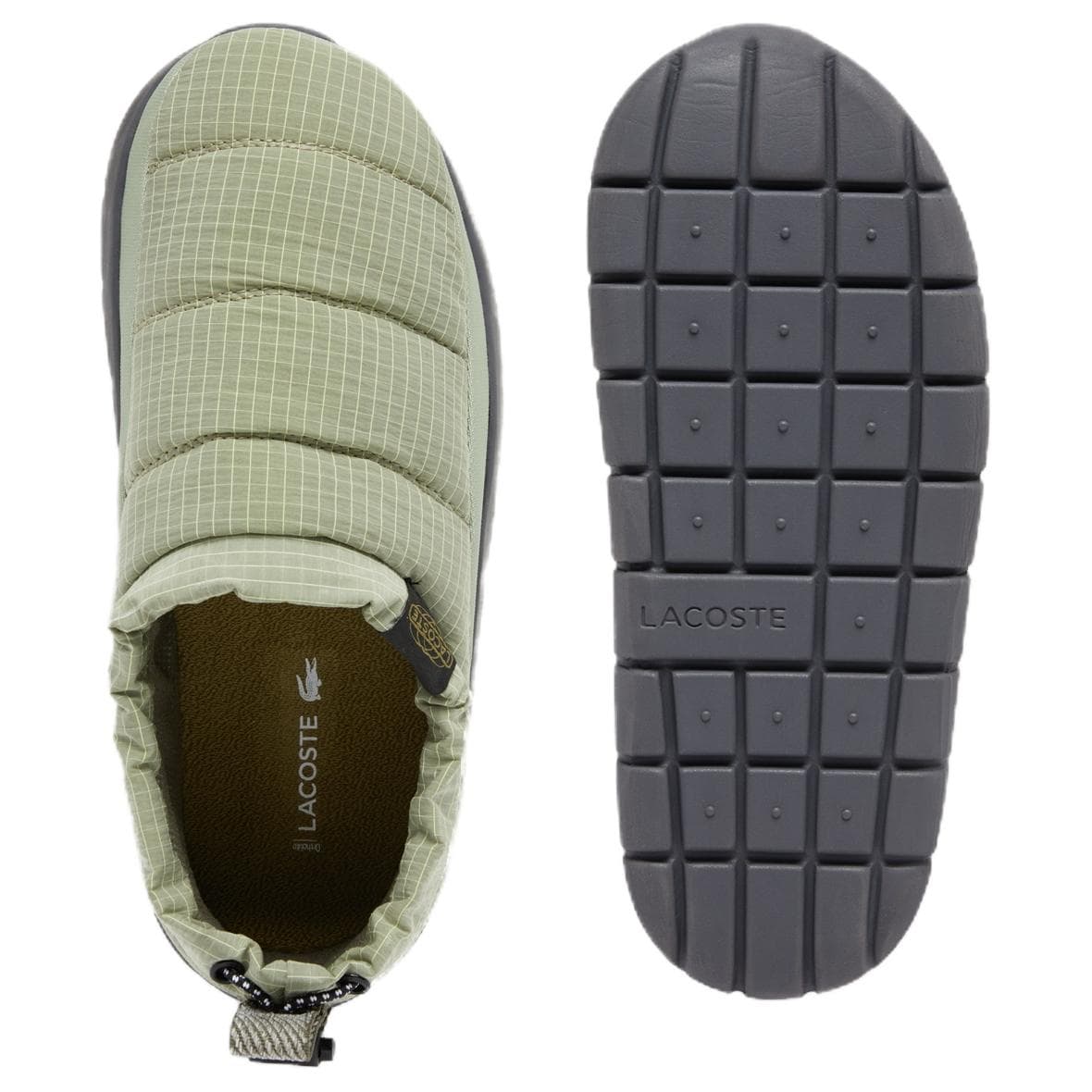 Кроссовки LACOSTE Serve Slipper противоскользящая устойчивая к истиранию низкий топ повседневная обувь женская зеленая - изображение 6