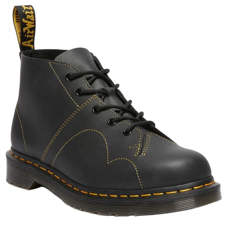 Ботинки Dr.Martens Church армейские ботинки унисекс черные длина до щиколотки - изображение 3
