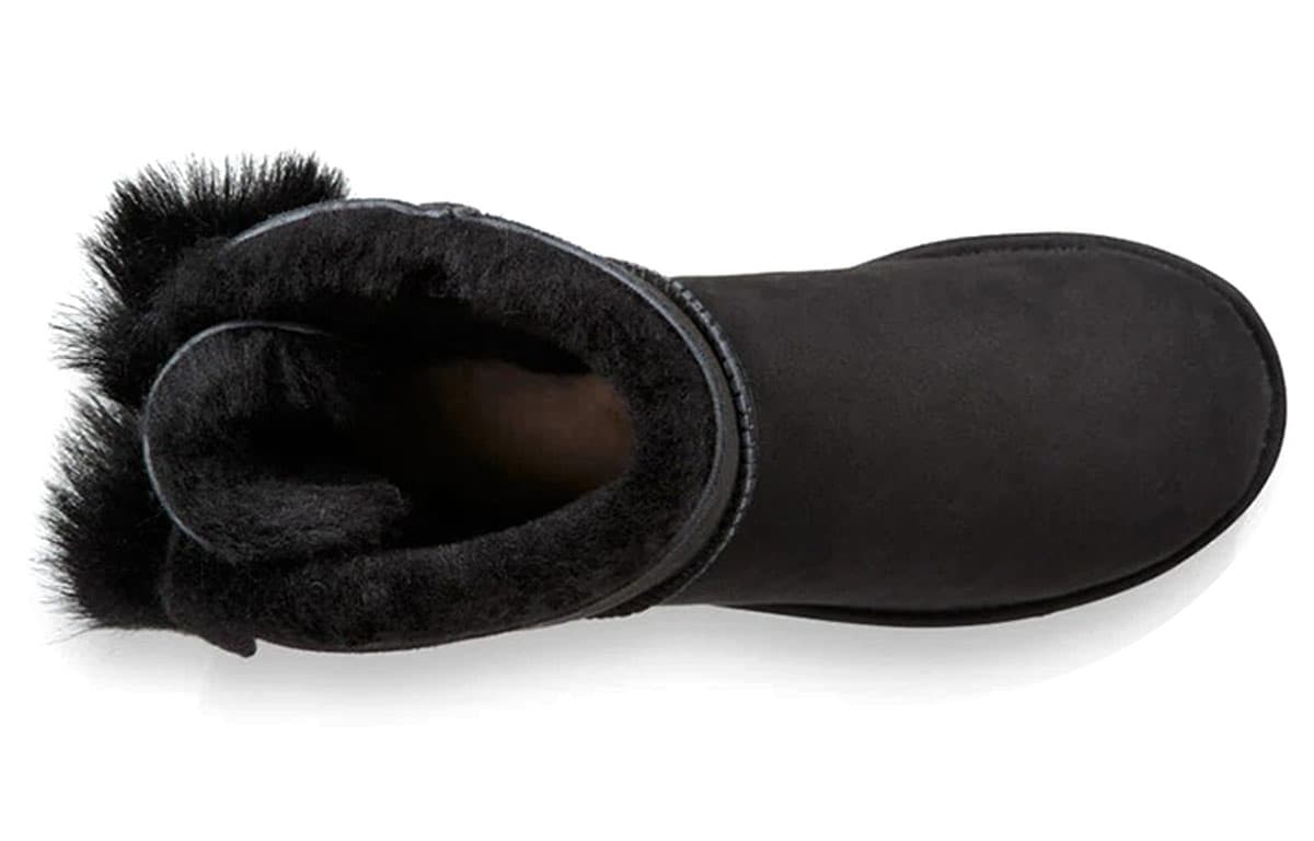 Ботинки зимние UGG Fluff Bow Mini Black - изображение 5