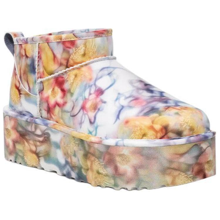 Ботинки зимние UGG x Collina Strade Термические Короткие Снежные Ботинки Унисекс Цветочный - изображение 4