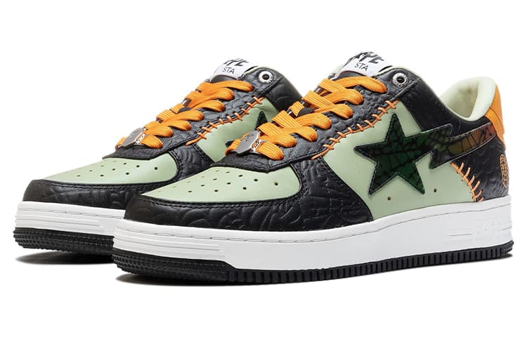Кроссовки A BATHING APE STA Halloween Black Green - изображение 2