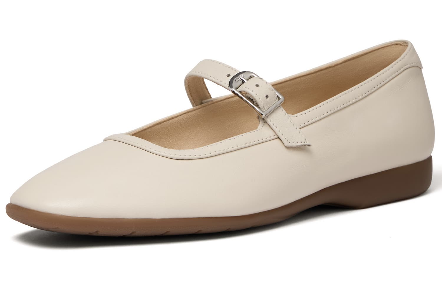 Clarks Овчина Тонкие и Без Объема Туфли Мэри Джейн Женские Белые - изображение 2