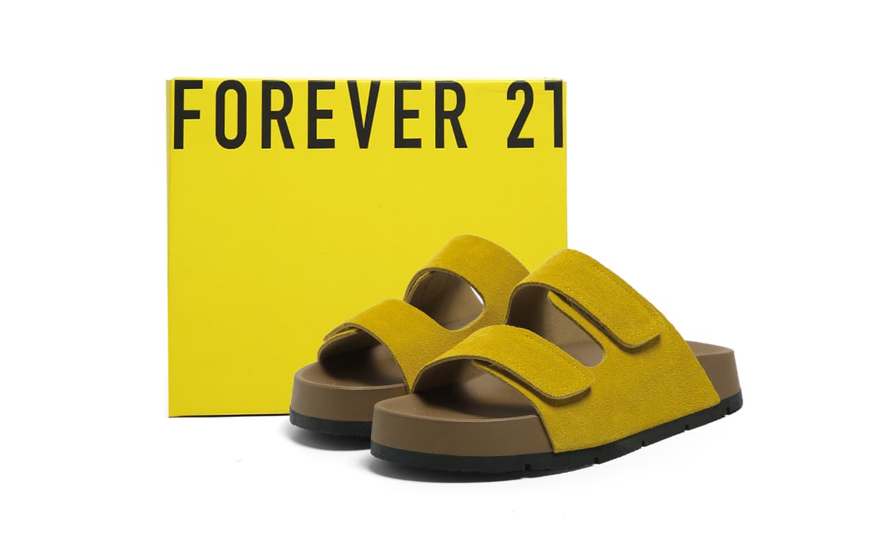 Сандалии FOREVER 21 Противоскользящие противопахнущие устойчивые к истиранию шлепанцы женские желтые - изображение 5