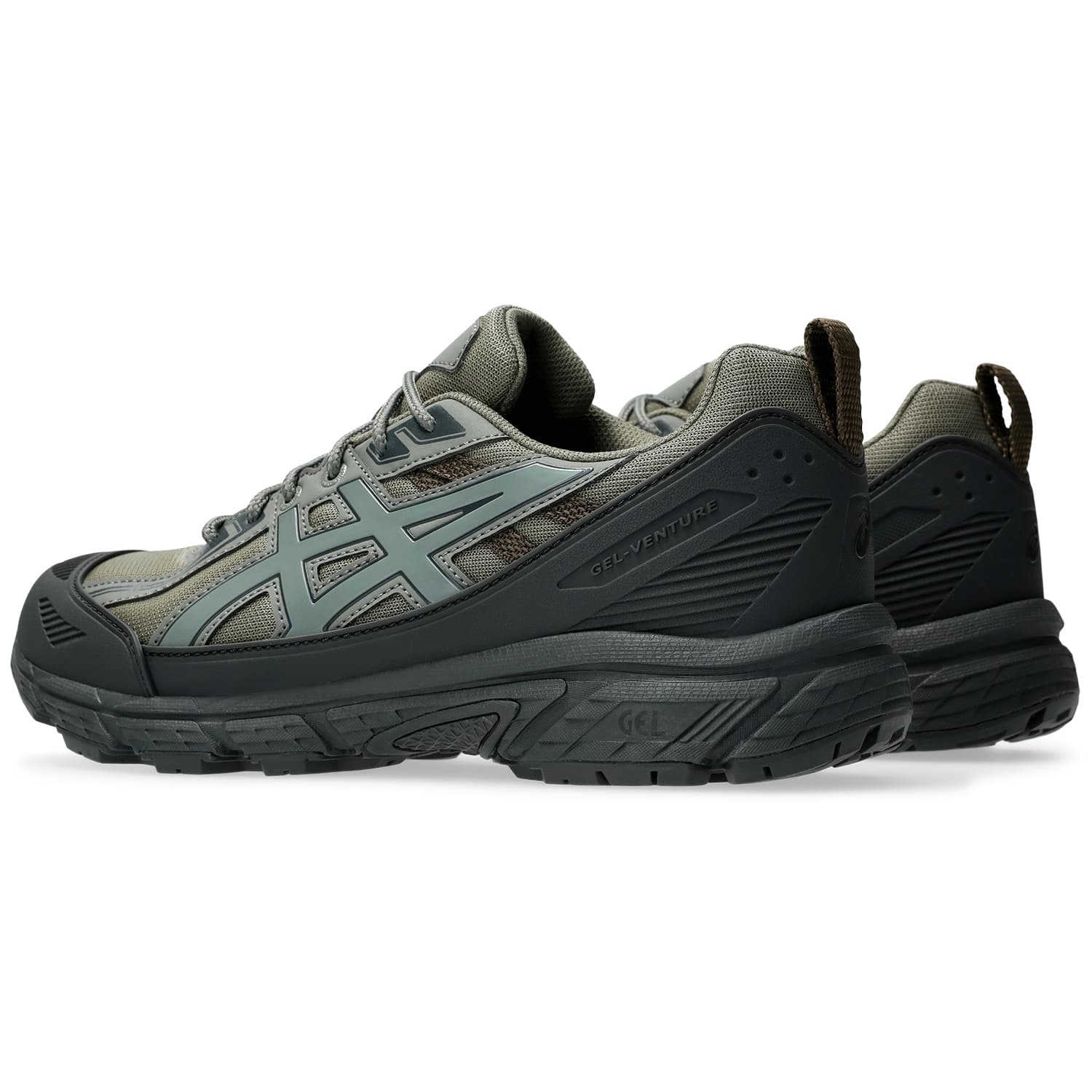 Кроссовки Asics Гель VENTURE 6 Устойчивый к истиранию Низкий Топ Повседневная Обувь Унисекс Серый Зеленый - изображение 4