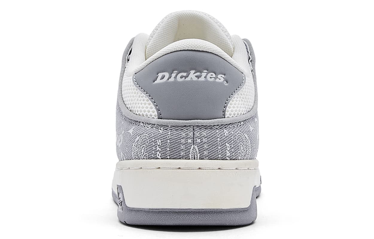 Кроссовки Dickies Текстиль Синтетическая Кожа Легкий Низкий Топ Скейтборд Обувь Мужская Белый Серый - изображение 4