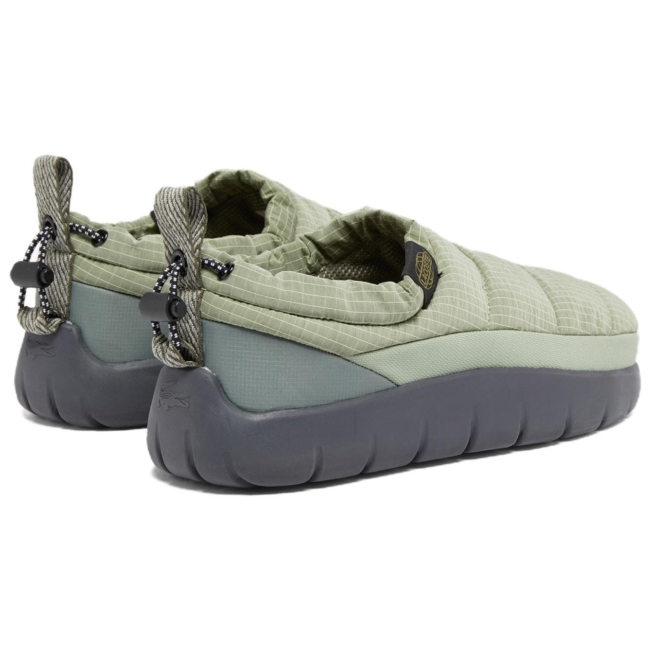 Кроссовки LACOSTE Serve Slipper противоскользящая устойчивая к истиранию низкий топ повседневная обувь женская зеленая - изображение 4