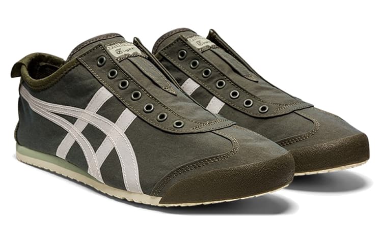 Кроссовки Onitsuka Tiger MEXICO 66 Slip-On Olive Green - изображение 3