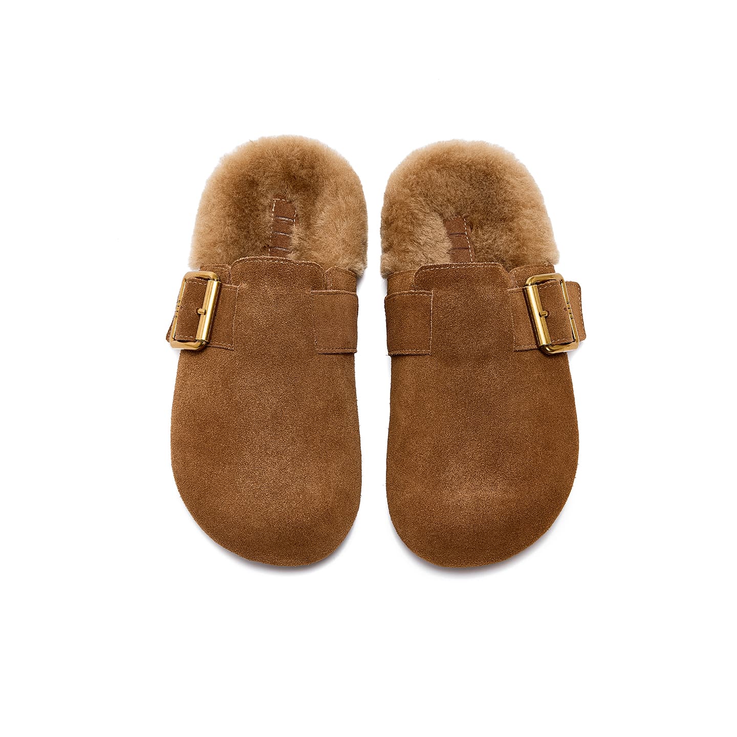 Сандалии ELLE Флисовая подкладка Birkenstock Стиль Обувь Винтажный Повседневный Бизнес Повседневный Слайд-он Утепленная Обувь - изображение 4
