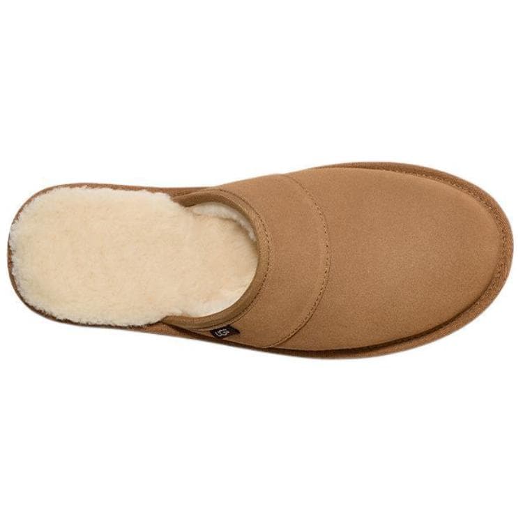 Сандалии UGG Круглый носок Slip-On с флисовой подкладкой мюли устойчивые к истиранию домашние тапочки мужской каштановый - изображение 5