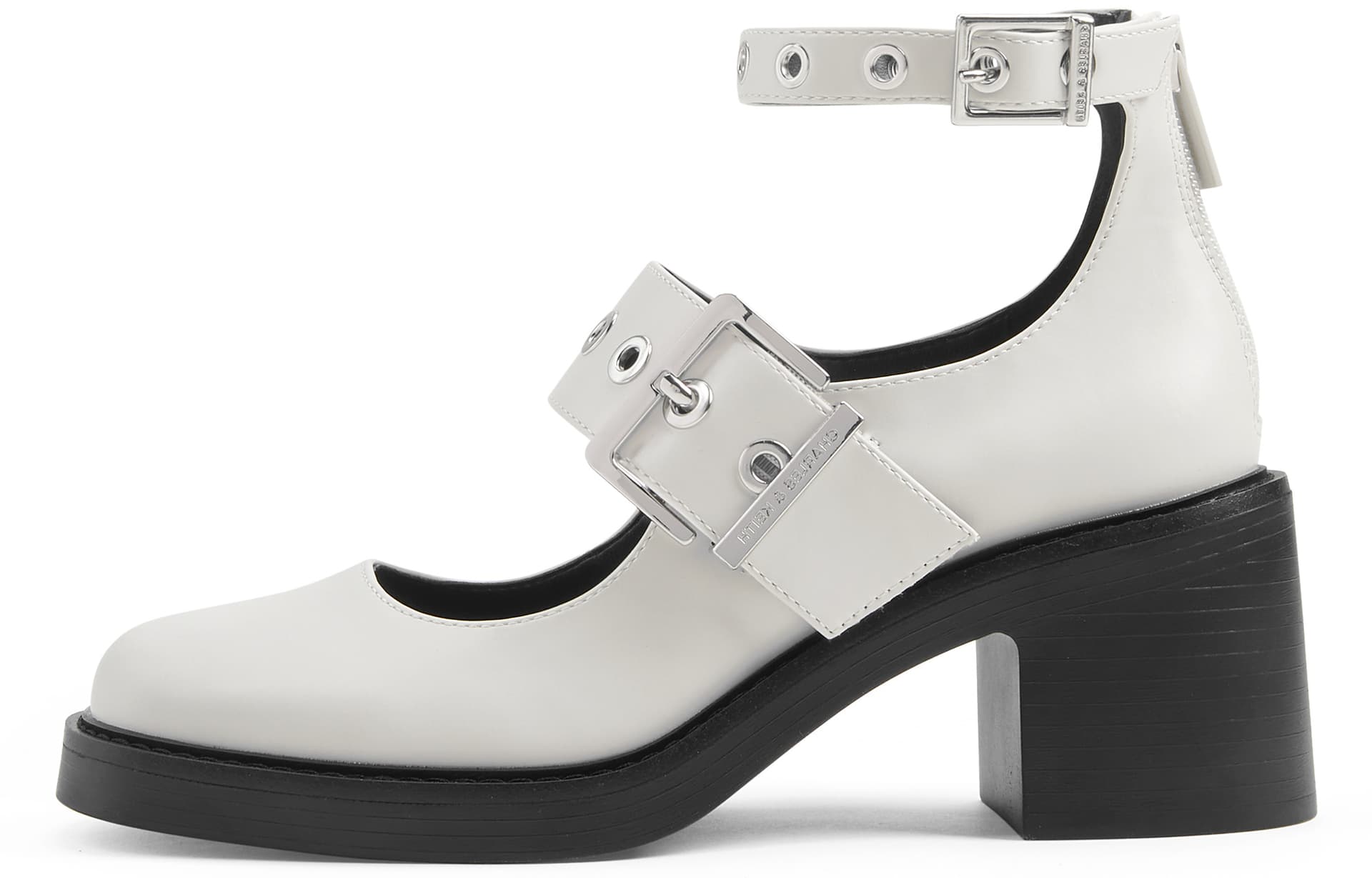 Тапочки CHARLESKEITH ck PU 6.8cm BlackWhite - изображение 1