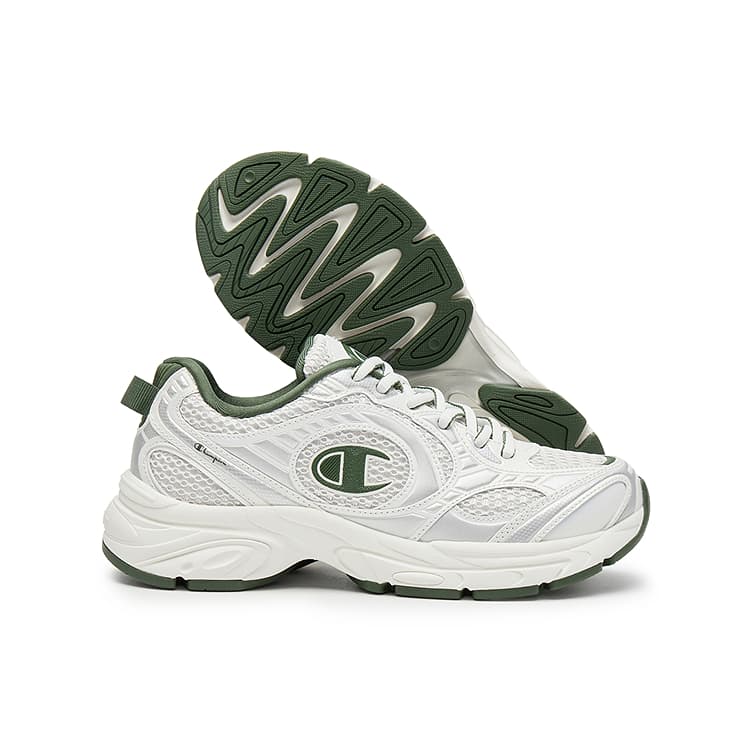 Кроссовки для бега Champion Support Low Top Беговые кроссовки Унисекс Pearl White Olive Green - изображение 2