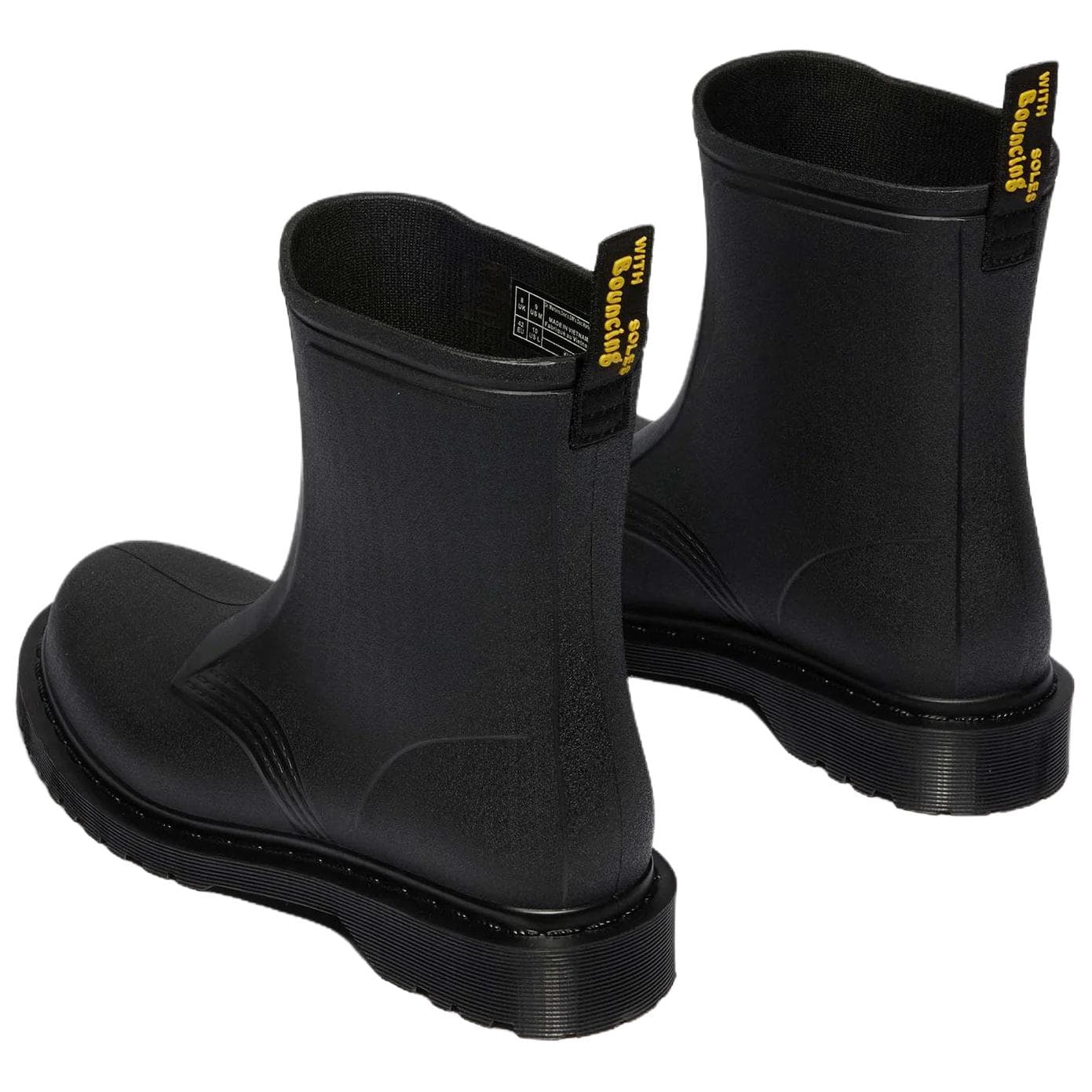Ботинки Dr.Martens 1460 ПВХ Водонепроницаемые Резиновые сапоги Унисекс Черные - изображение 4