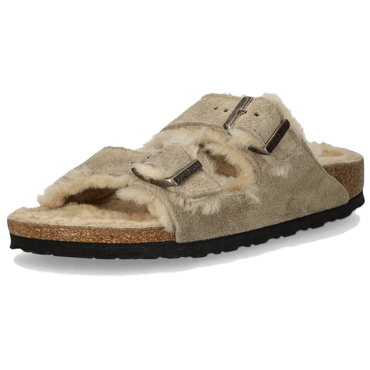 Сандалии Шлепанцы Birkenstock противоскользящие унисекс бежевые - изображение 3