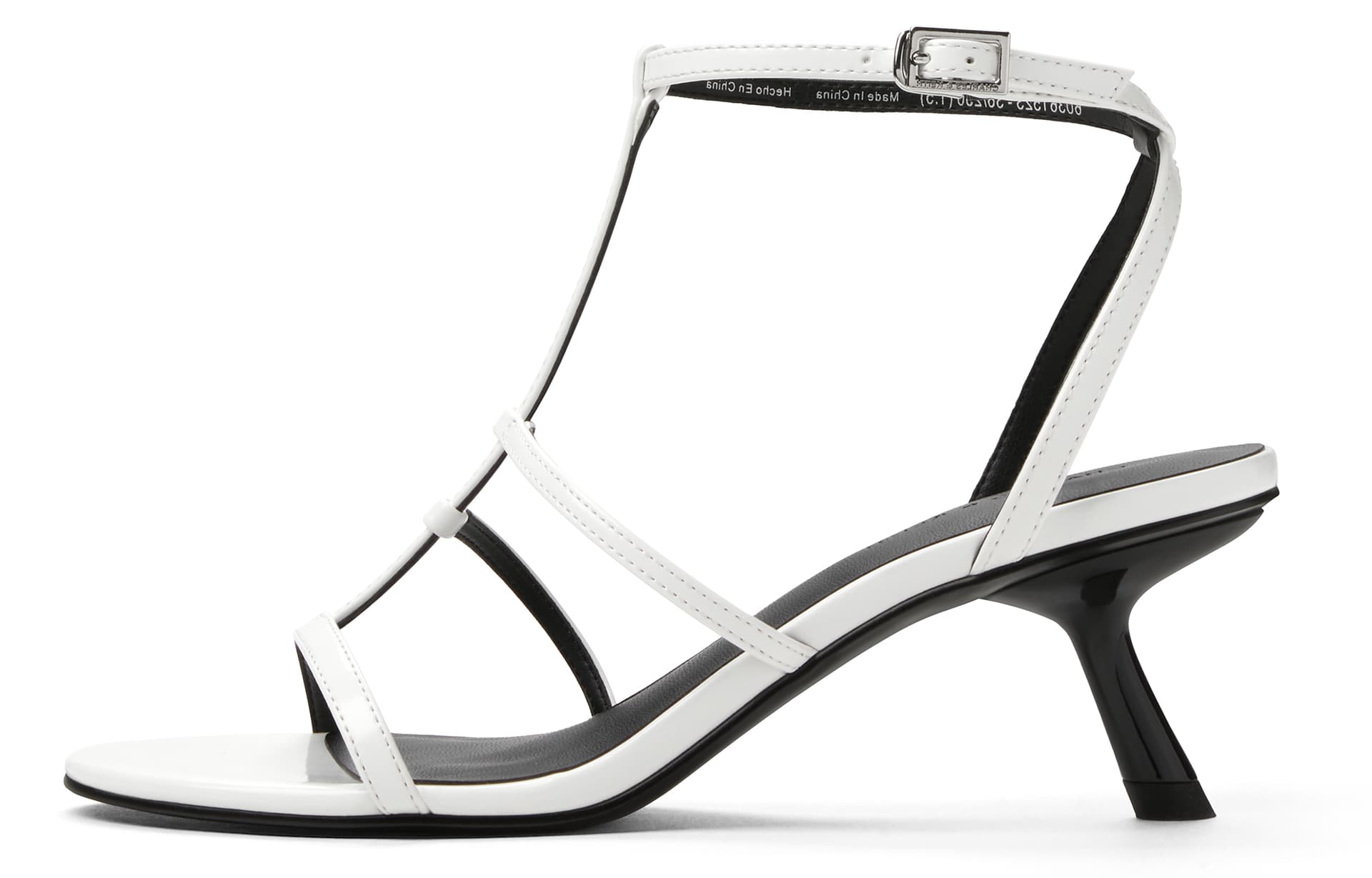 Шлёпанцы CHARLESKEITH ck PU 6.2cm Black BoxWhiteRed - изображение 1