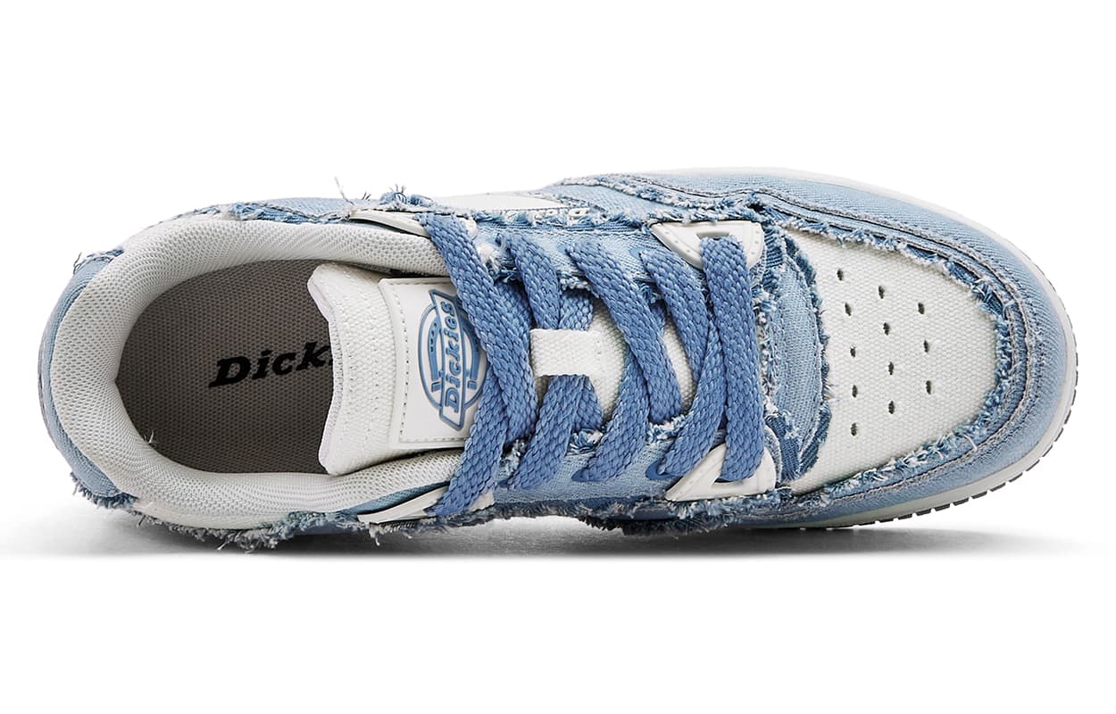 Кроссовки Dickies Низкие кеды для скейтбординга Мужские Белые и Синие - изображение 3