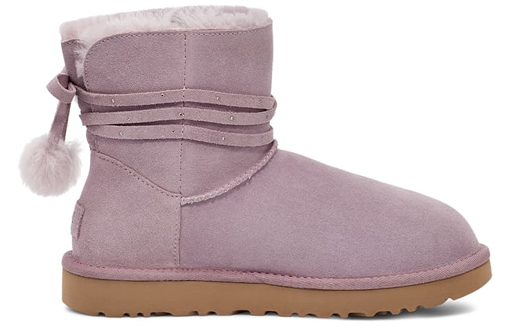 Ботинки зимние UGG Mini Bailey Bow Pom Pink - изображение 2