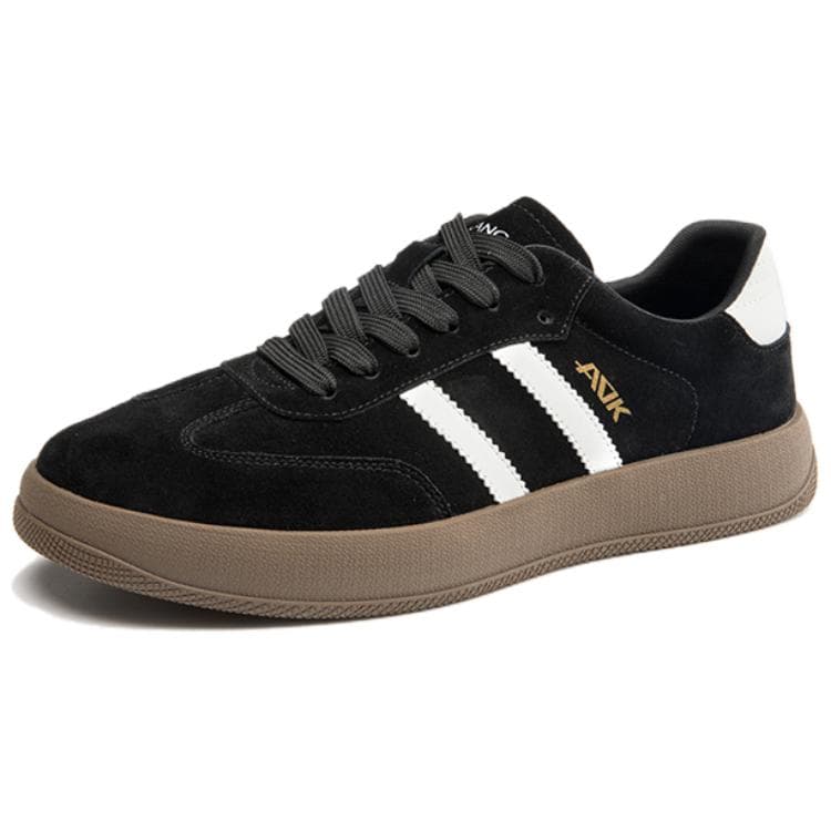 Кроссовки Aokang Vintage Round Toe Low Top Sneakers Black White - изображение 2