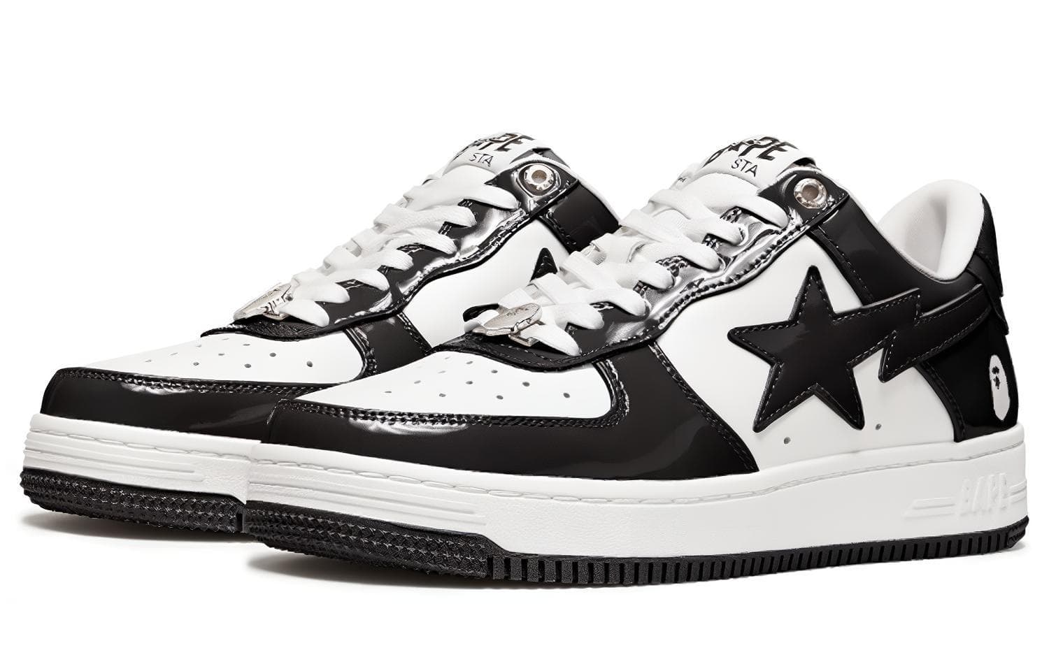 Кроссовки A BATHING APE STA Black White - изображение 3