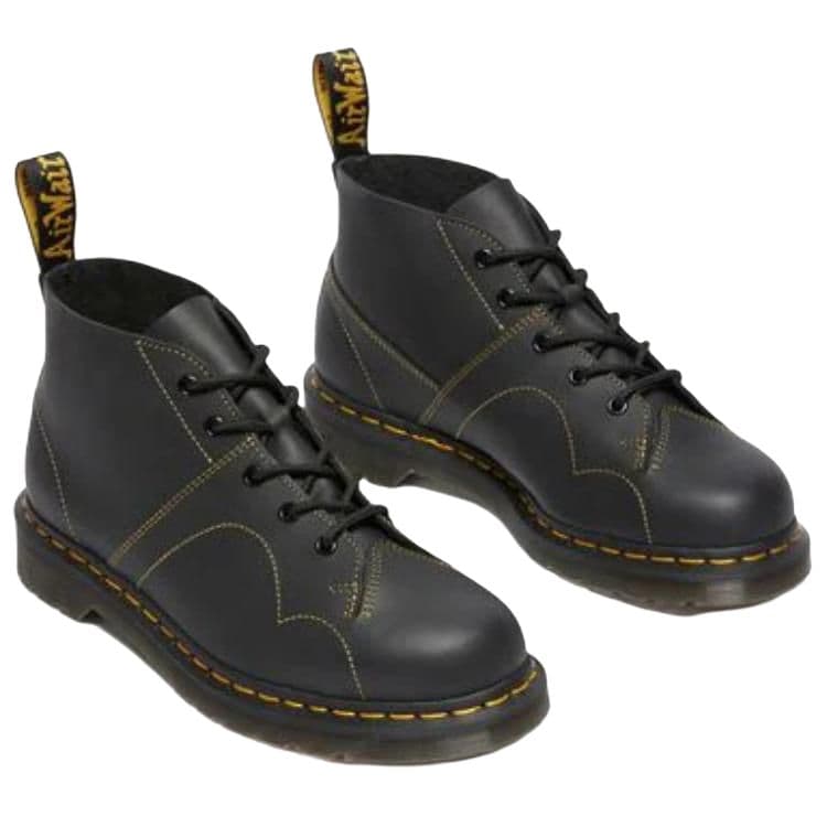 Ботинки Dr.Martens Church армейские ботинки унисекс черные длина до щиколотки - изображение 4
