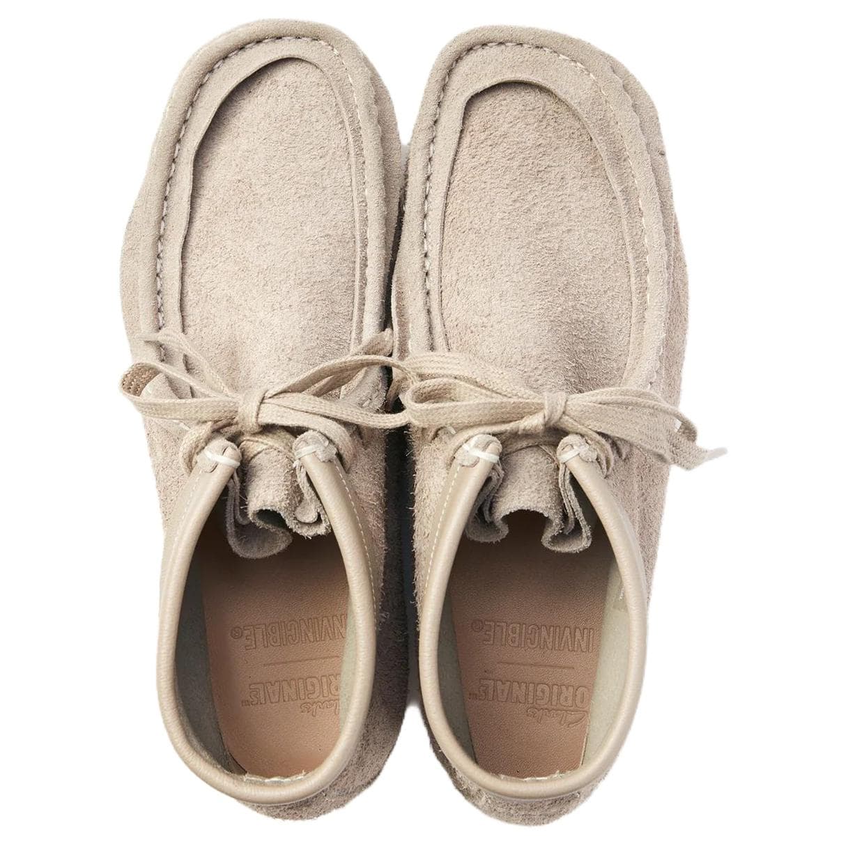 Сапоги INVINCIBLE x CLARKS ORIGINALS Wallabee Мужские ботинки из бычьей замши цвет тауповый - изображение 3