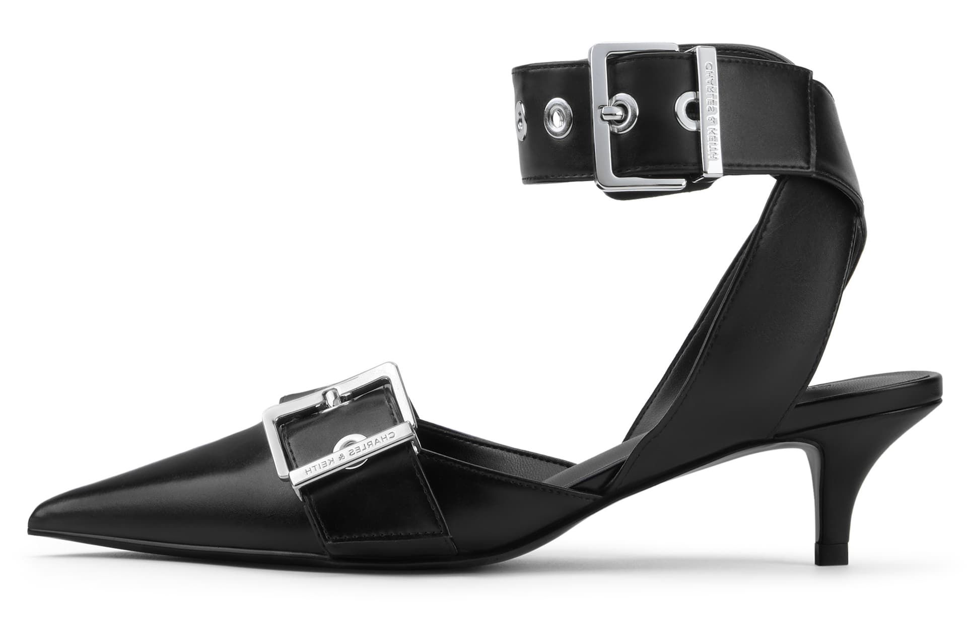 Шлёпанцы CHARLESKEITH ck PU 5.3cm BlackWhite - изображение 1