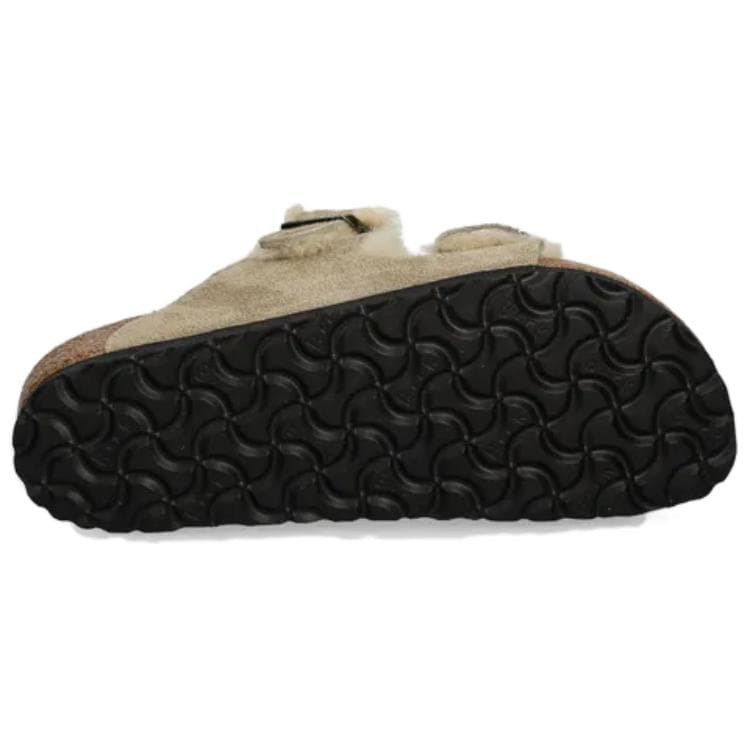 Сандалии Шлепанцы Birkenstock противоскользящие унисекс бежевые - изображение 6