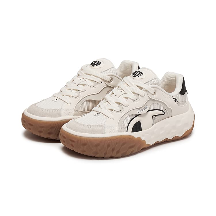 Кроссовки Champion Low Top Скейтборд Кроссовки Женские Молочно-белый Черный - изображение 3