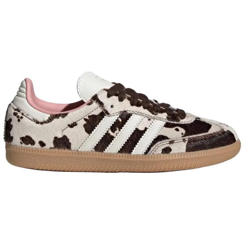 Кроссовки Adidas Originals Samba Устойчивая к истиранию Низкая Повседневная Обувь Женская Серый Белый Коричневый - изображение 2