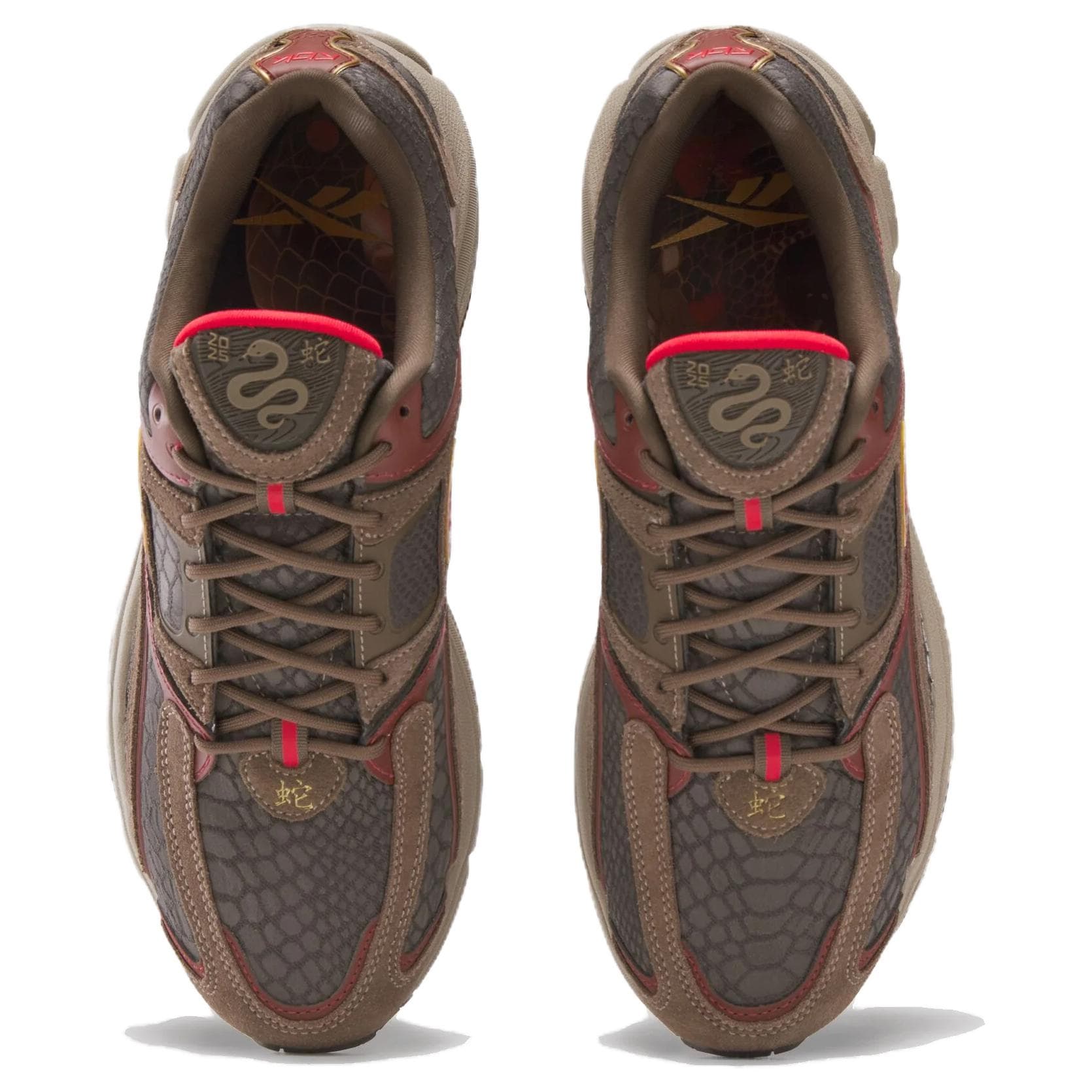 Кроссовки REEBOK PREMIER TRINITY Низкий Топ Повседневная Обувь Унисекс Коричневый - изображение 3