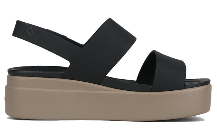 Шлёпанцы Crocs Brooklyn Leather Platform Sandal Black - изображение 2