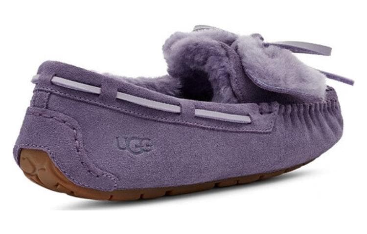 Тапочки UGG DAKOTA Кожа Женские Повседневные Туфли Женские Фиолетовые - изображение 3