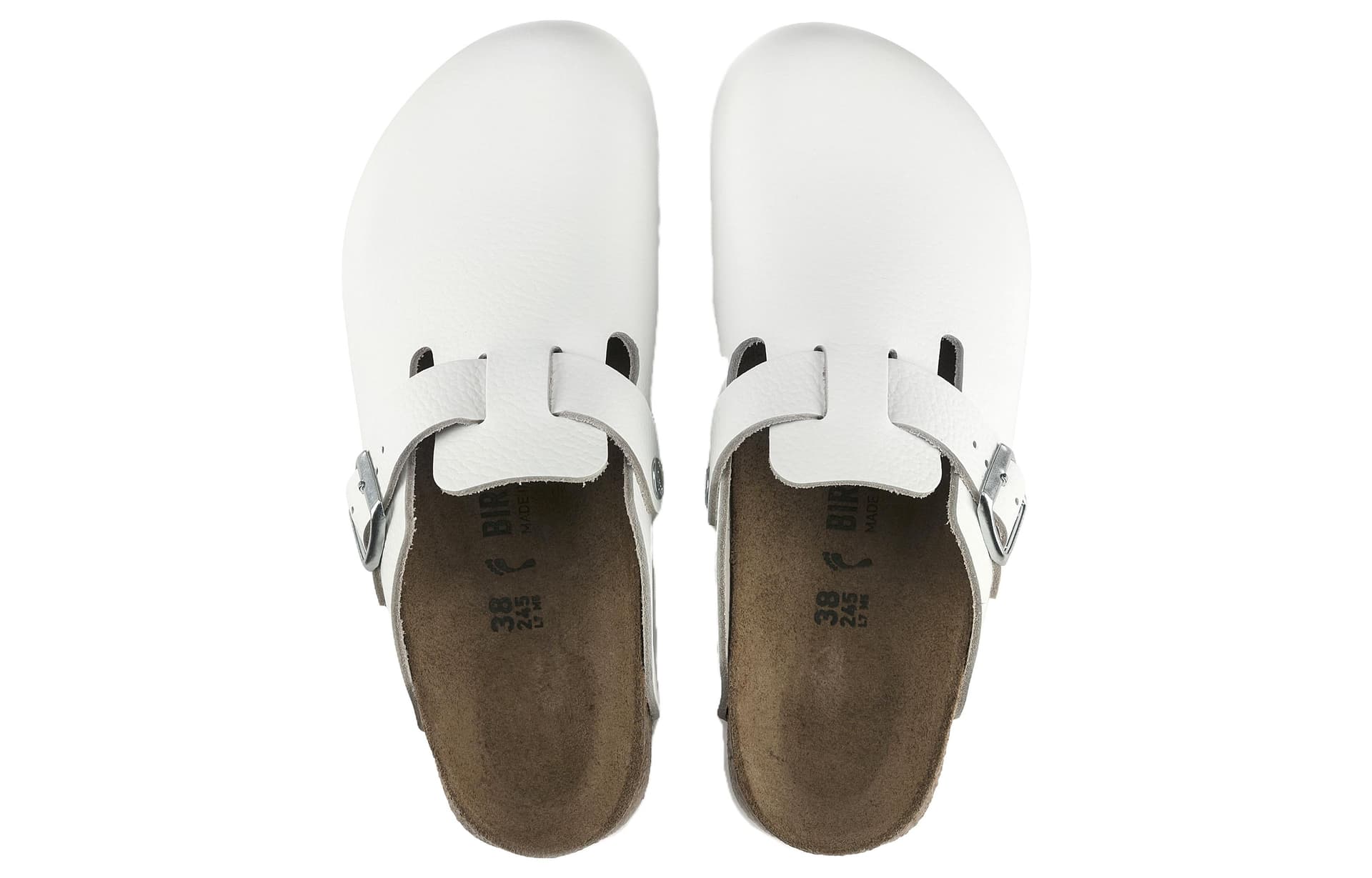 Сандалии Birkenstock ЭВА Отсутствие специальных функций Закрытые тапочки Унисекс Белый Узкая версия - изображение 4