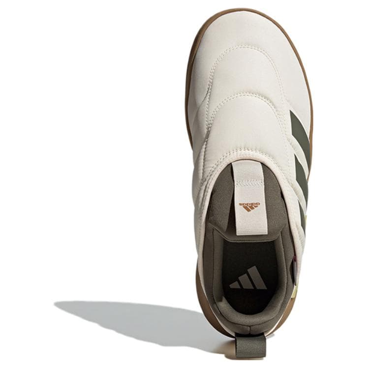 Кроссовки Adidas Adipuff Теплоизоляционный Low Топ Повседневная обувь Мужской Белый зеленый коричневый - изображение 3