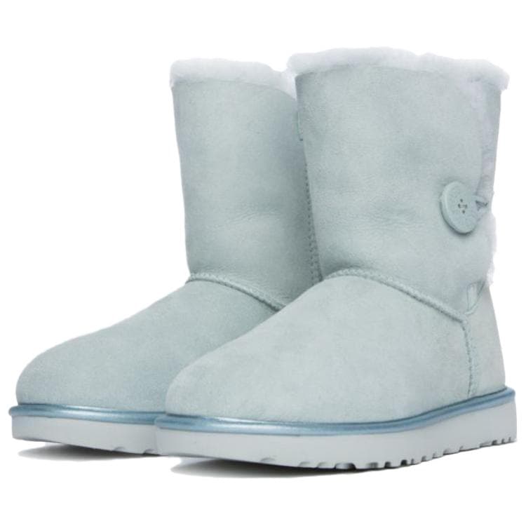 Ботинки зимние UGG Bailey Button Снекерки Унисекс Зеленые - изображение 3