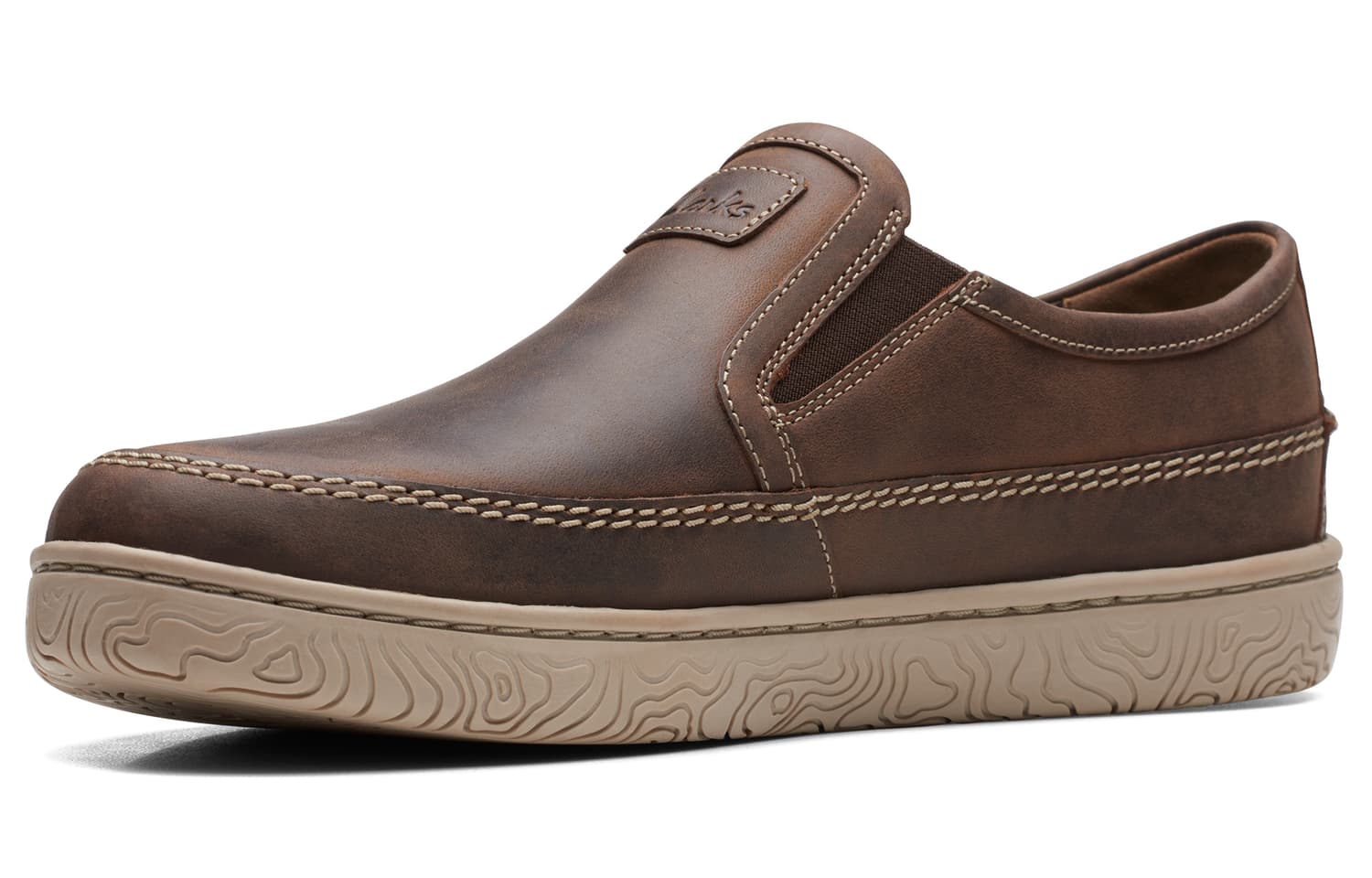 Clarks Hodgson Collection Телесная корова Кожа Повседневная обувь Мужская Коричневый - изображение 2