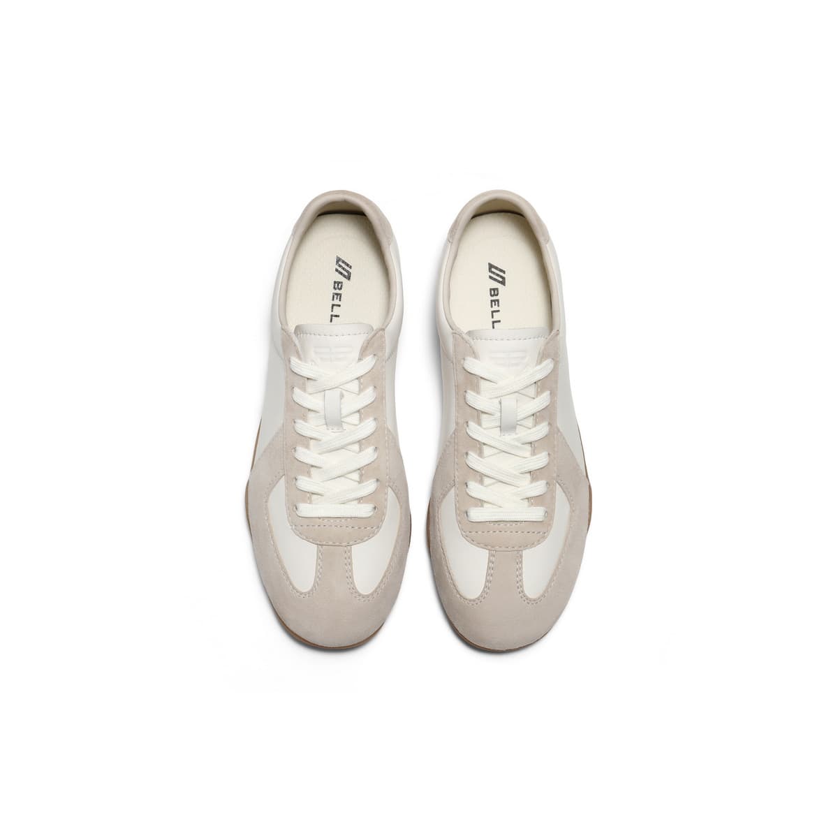 Кроссовки Белль Коровья кожа Low Топ Кеды немецкой армии (GAT) Women's White - изображение 3