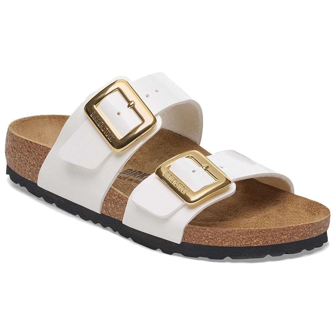 Сандалии Birkenstock Sydney Удобные простые шлепанцы женские белые узкая версия - изображение 2