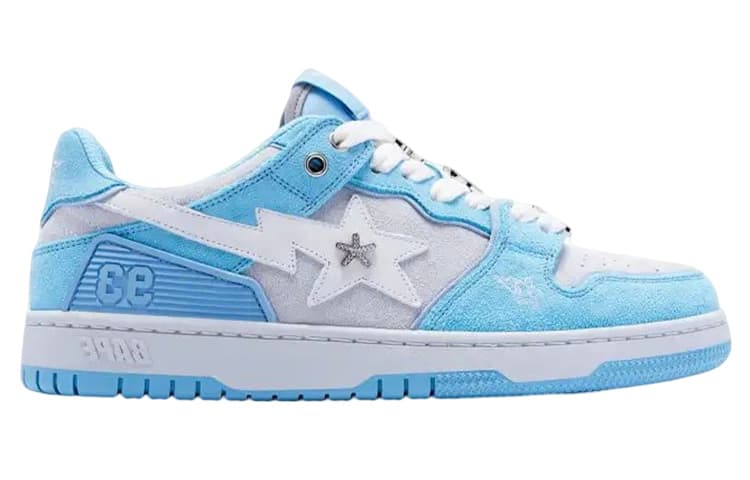 Кроссовки BAPY x A BATHING APE SK8 Light Blue - изображение 2