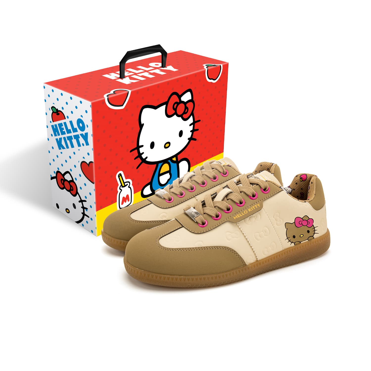 Кроссовки Sanrio x Hello Kitty Износостойкие Легкие Износостойкие и Низкие Женские Немецкие армейские кроссовки - изображение 2